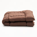 吸湿発熱掛ふとん　ブラウン
