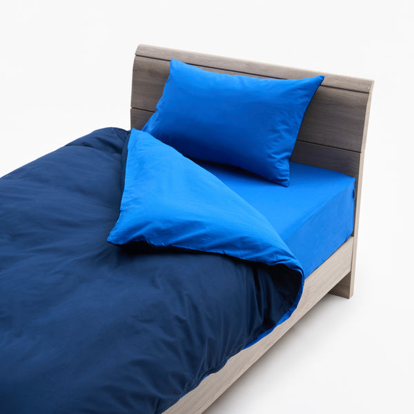 インベル　リチャージ　センタナリアン　敷き布団カバー　ブルー ふとんカバー（リバーシブル） ネイビー/ブルー