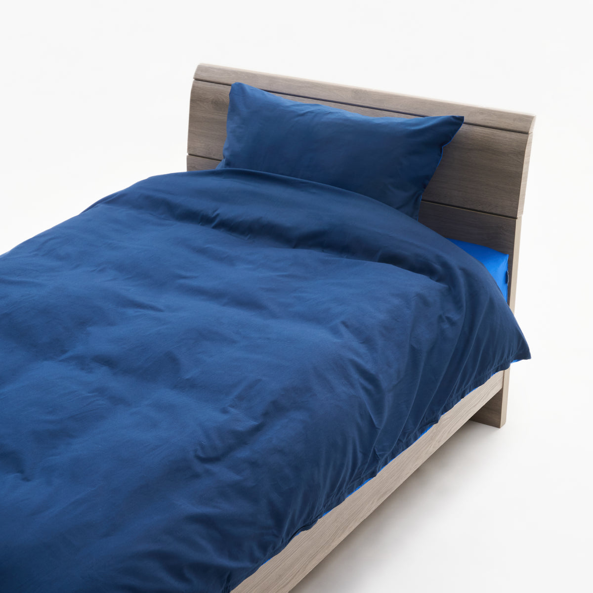 ふとんカバー（リバーシブル） ネイビー/ブルー