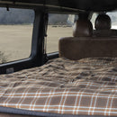 クッションにもなる羽毛ふとん（チェック）