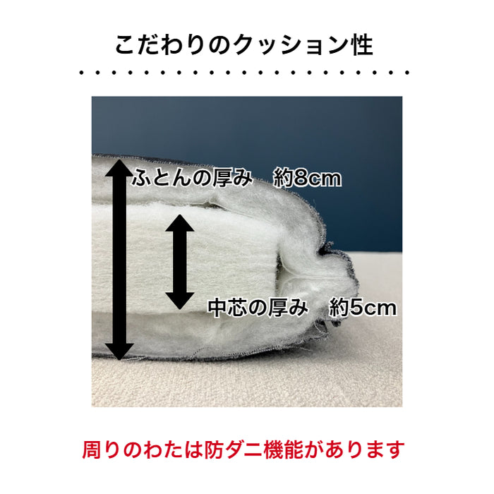 車中泊専用敷ふとん（フラット コットン）チャコールブラック欠