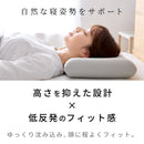 低反発枕 マロネ｜もっちり低反発の特殊ウレタン枕 寝返りしやすいフラットタイプ